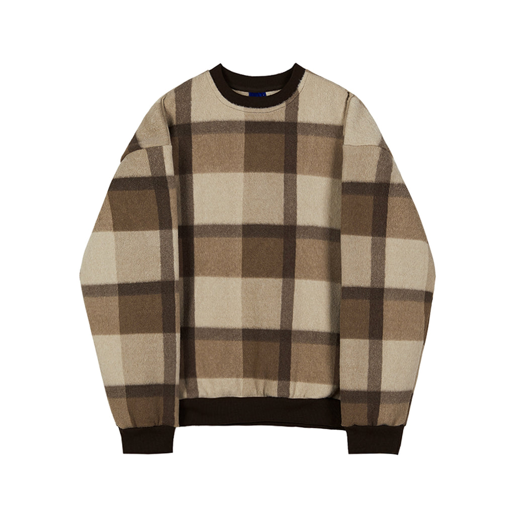 Plush Plaid Sweater Men's - enhanced image 6