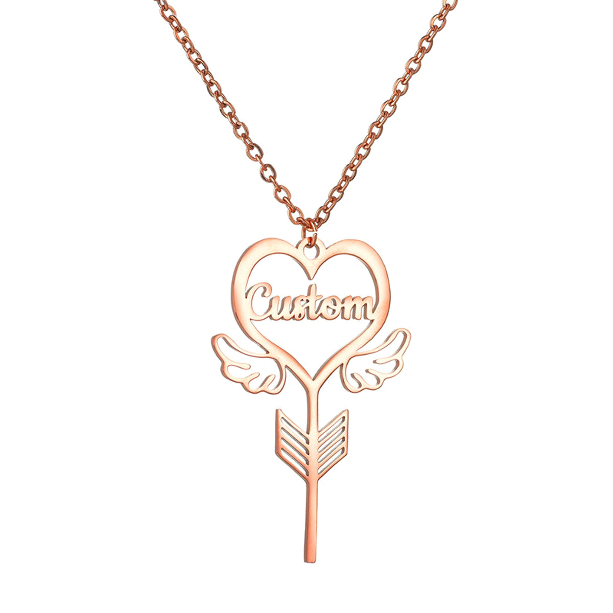 Popular Name Necklace Small Design Sense Love Butterfly Shape Key Pendant Necklace Gift - enhanced image 6