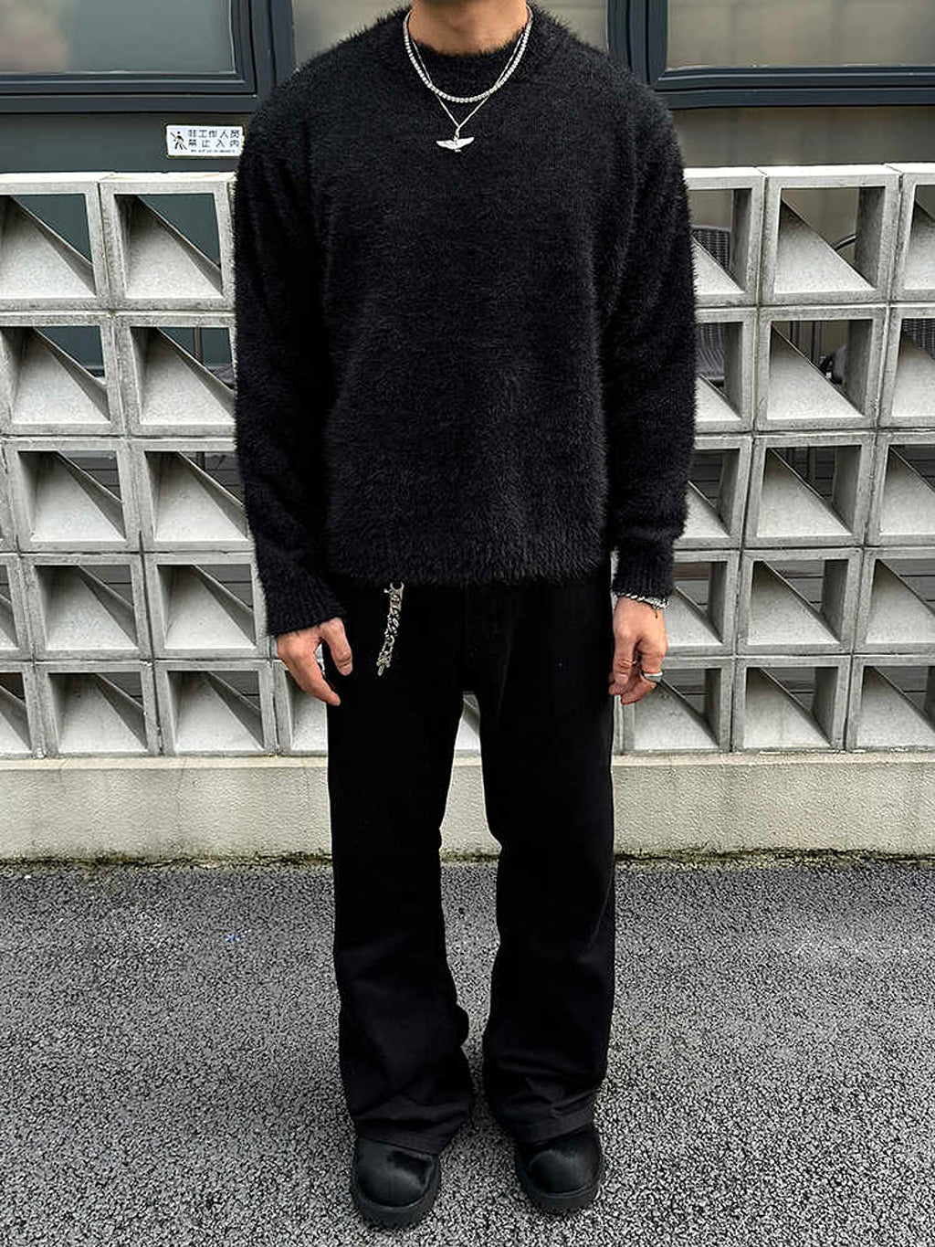 Retro Mink-like Knitted Long-sleeved Top - enhanced image 6