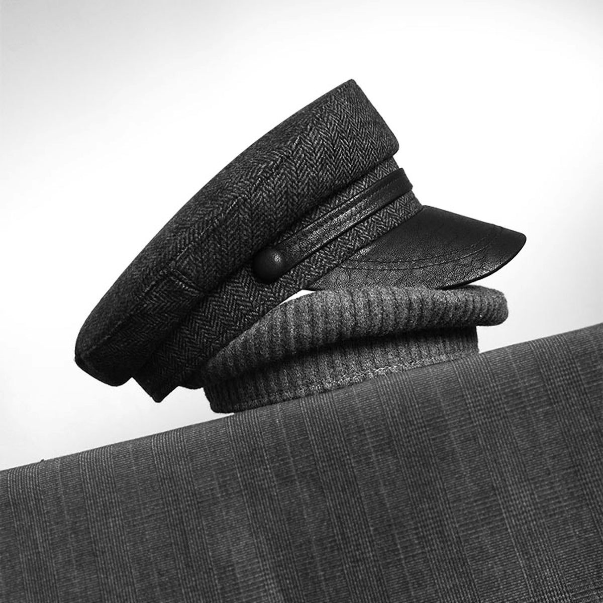 Retro Navy Style Fashion Navy Hat - enhanced image 6