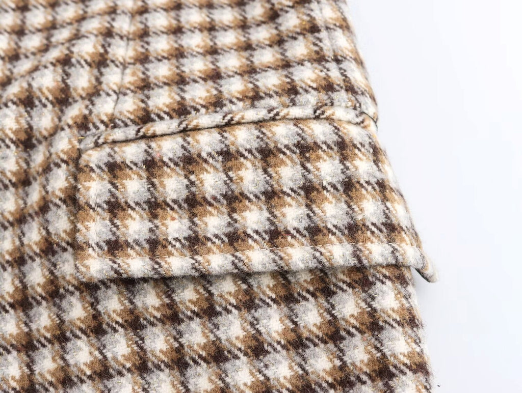 Retro Plaid Wool Look Coat – 25 Edition - enhanced image 6