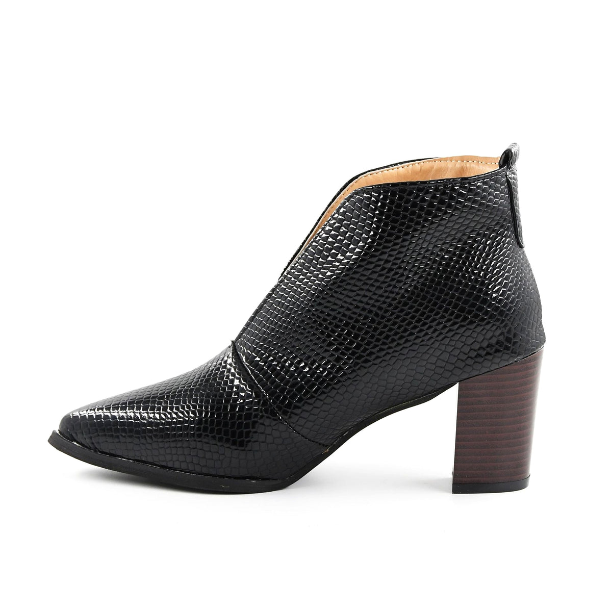 Retro Square Toe Casual Large Size Single Shoe Mid Heel - enhanced image 6
