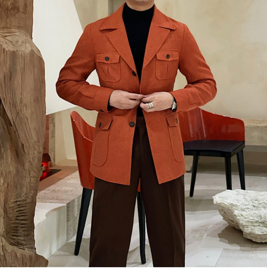 CinchForme™ – Retro Waist-Cinched Casual Suit Jacket - enhanced image 6