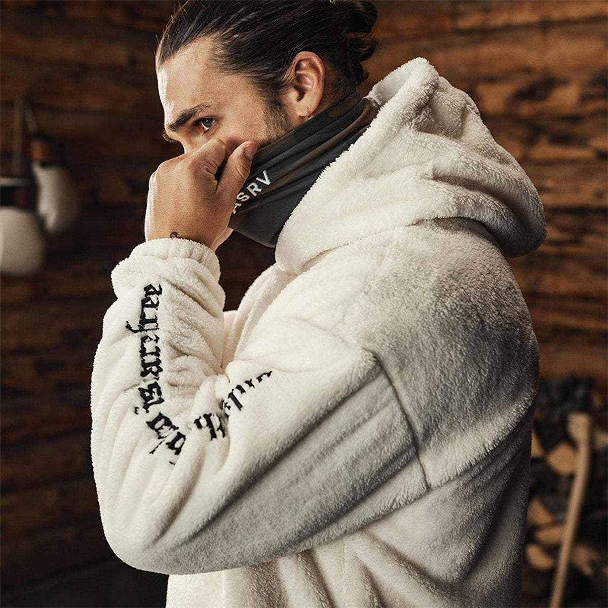 Risk - Men's Sweater Outdoor Keep Warm Pullover Hoodie - enhanced image 6