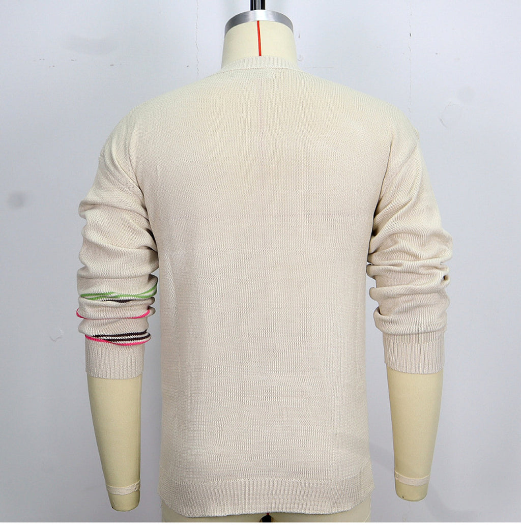 Round Neck Pullover Long Sleeve Base Lightweight Sweater - enhanced image 6