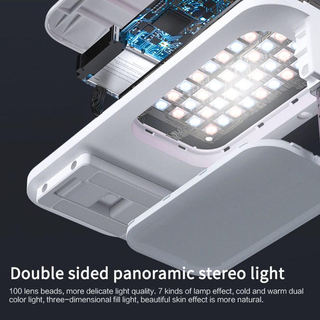 Selfie portable phone holder with lightweight foldable Bluetooth remote control - enhanced image 6