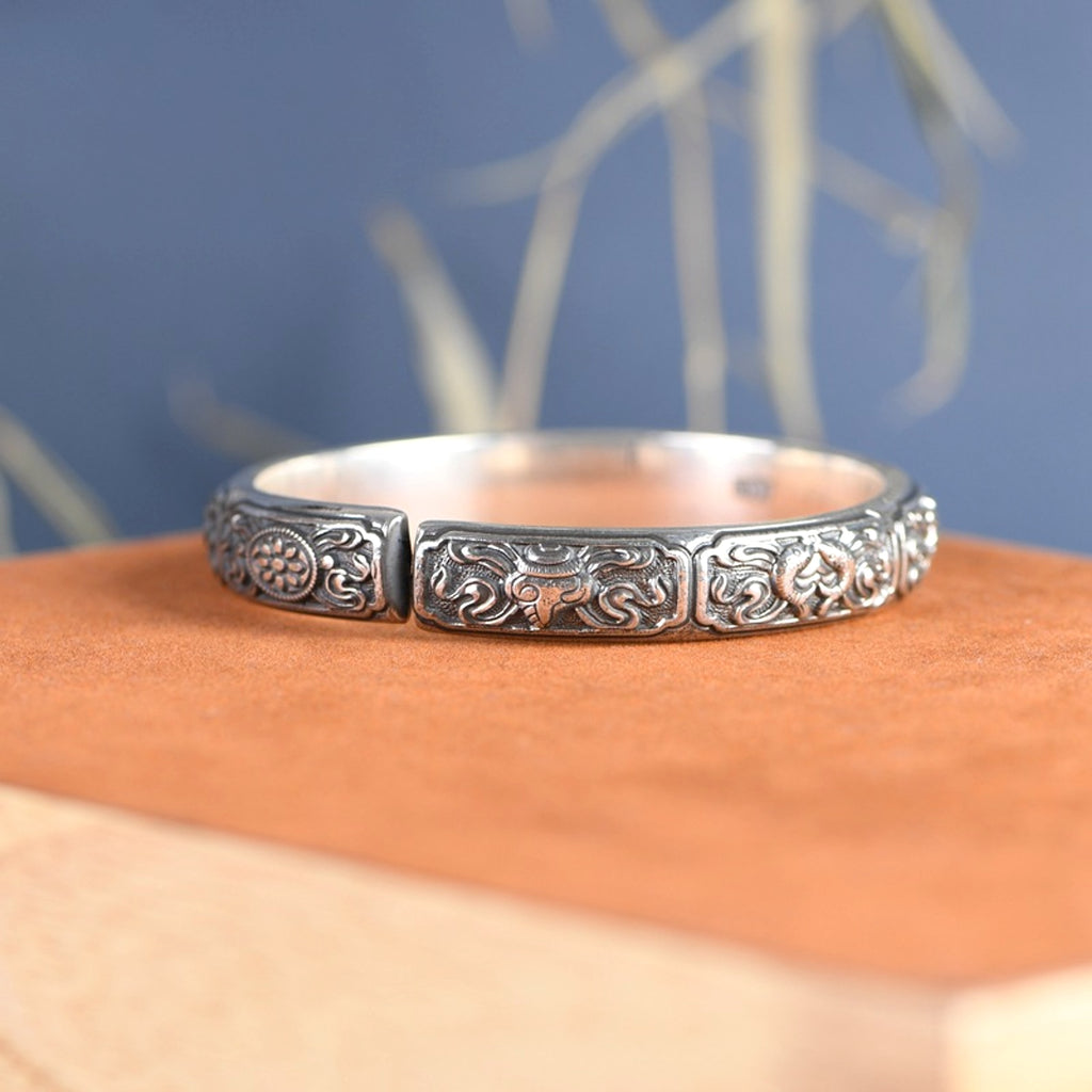 Siam Antique 999 Silver Bracelet Retro Female - enhanced image 6