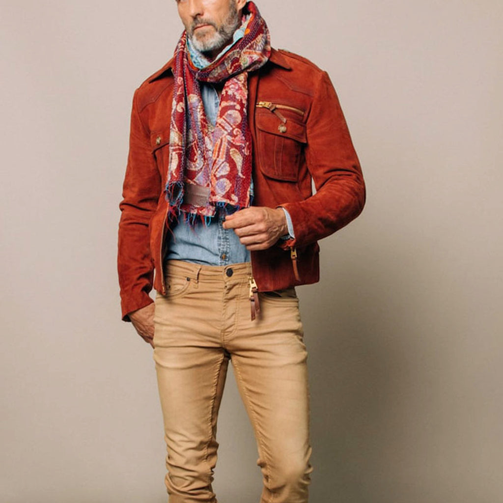 1.A Slim Fit Solid Color Fashion Jacket For Men - enhanced image 6