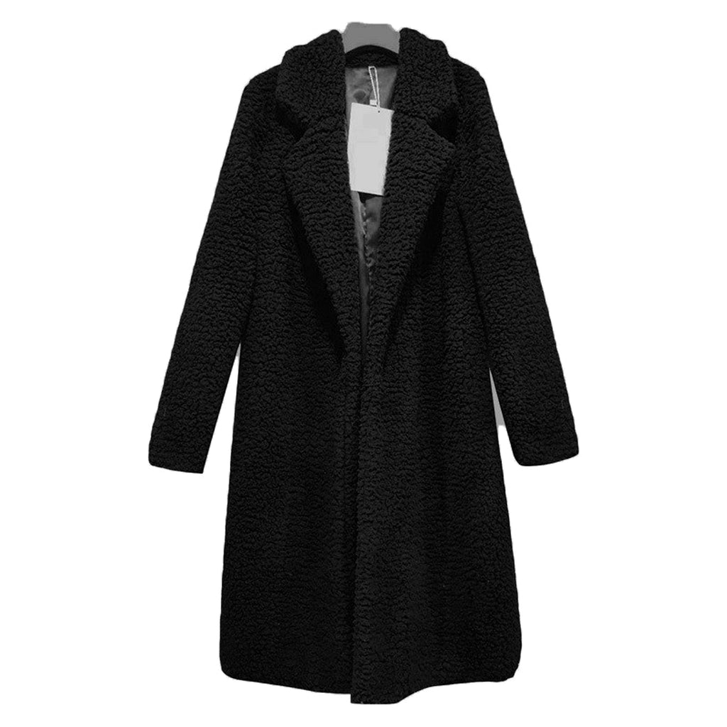 Slim Women's Lapel Long Sleeve Solid Color Street Jacket - enhanced image 6