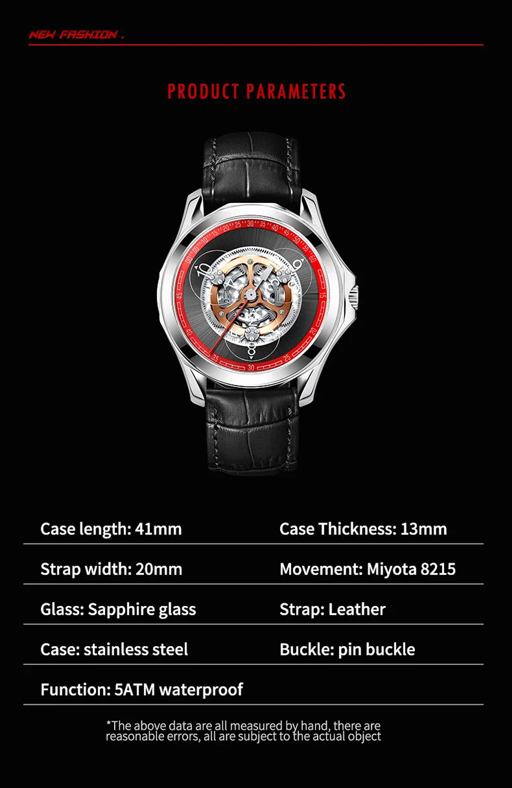 Small Watch Men's Automatic Hollow Mechanical Watch – Precision Craftsmanship - enhanced image 6