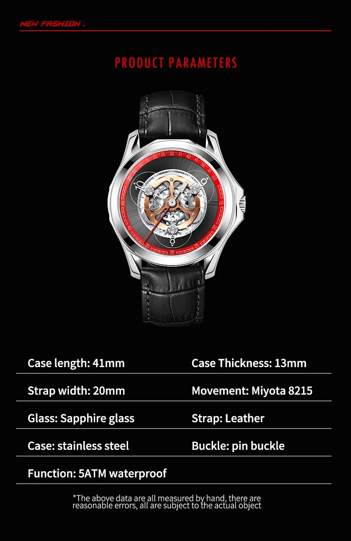 Small Watch Men's Automatic Hollow Mechanical Watch – Precision Craftsmanship - enhanced image 6