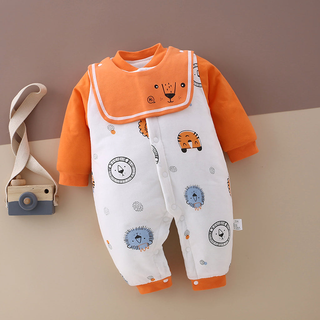 SnuggleZoo™ – Thick Winter Baby Onesie with Animal Print - enhanced image 6