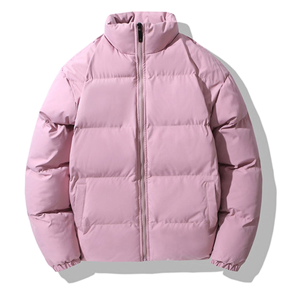 Solid Color Casual Cotton-padded Jacket Men's Clothing - enhanced image 6