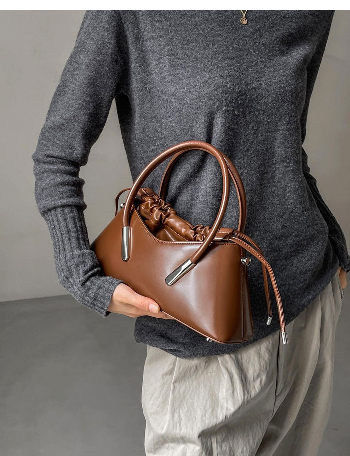 SolunaLuxe™ – Crimson Curve Shoulder Bag - enhanced image 6