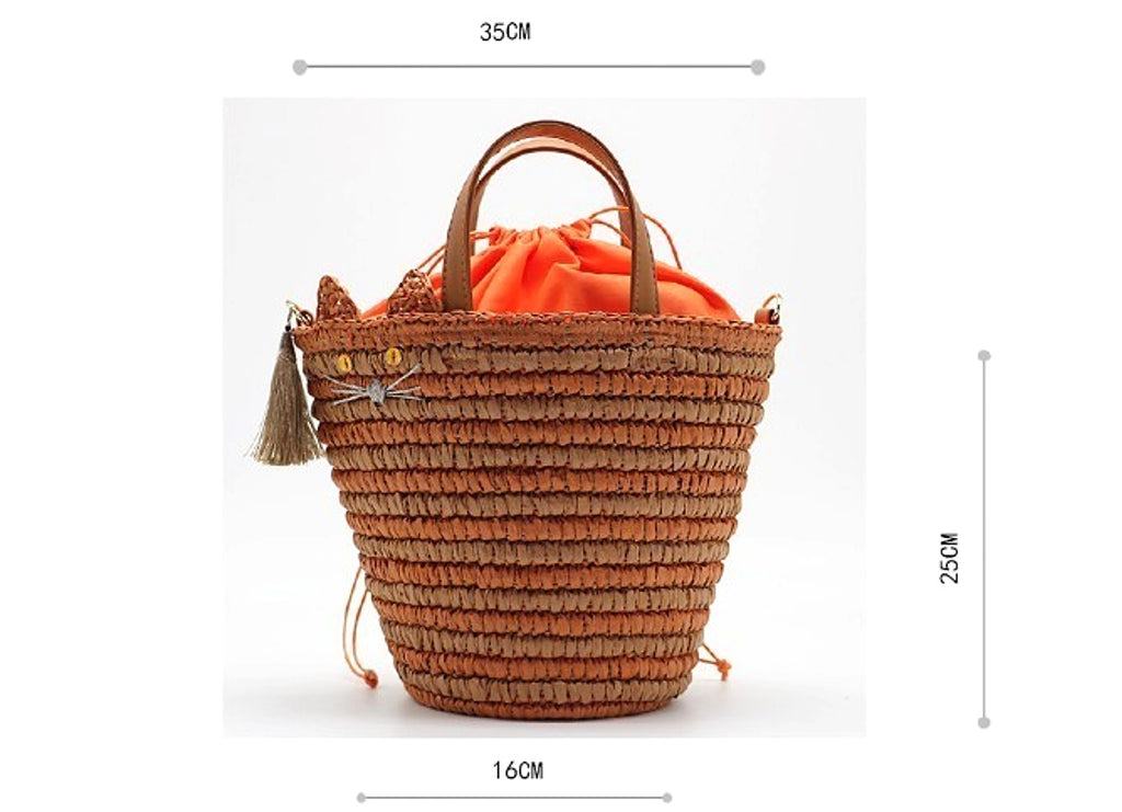SolunaWeave™ – Meow Fringe Tote - enhanced image 6