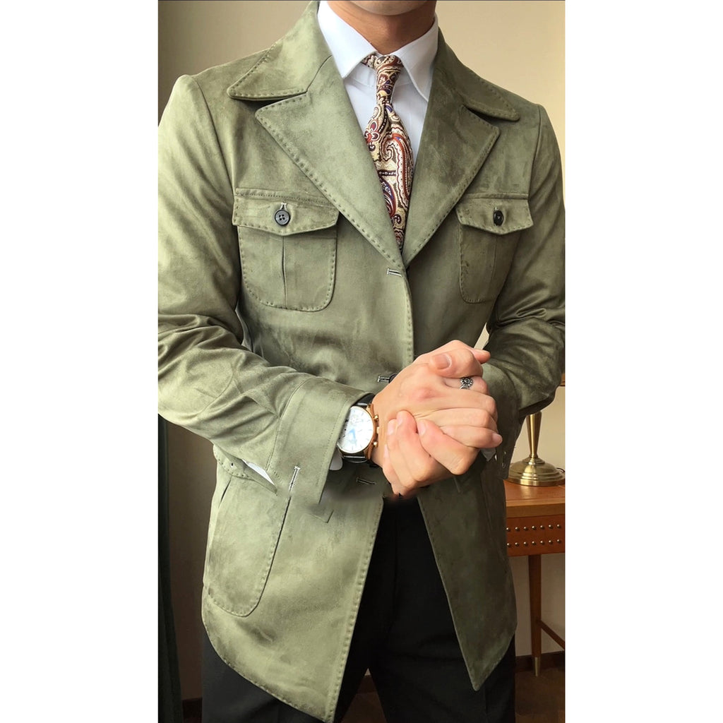 VeluttoRetro™ – Suede Velvet Classic Jacket - enhanced image 6