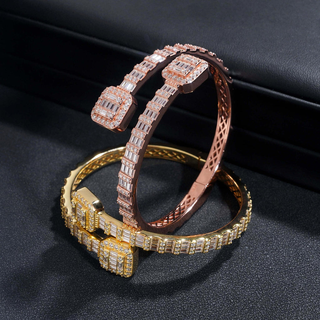 Square S925 Silver Moissanite Bracelet - enhanced image 6