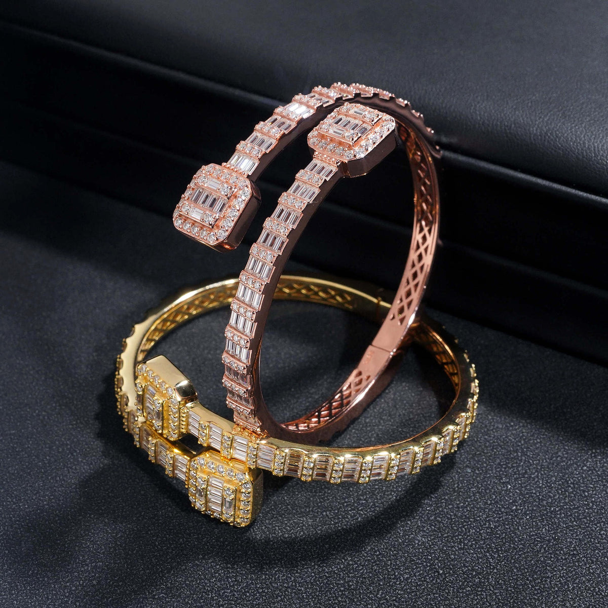 Square S925 Silver Moissanite Bracelet - enhanced image 6
