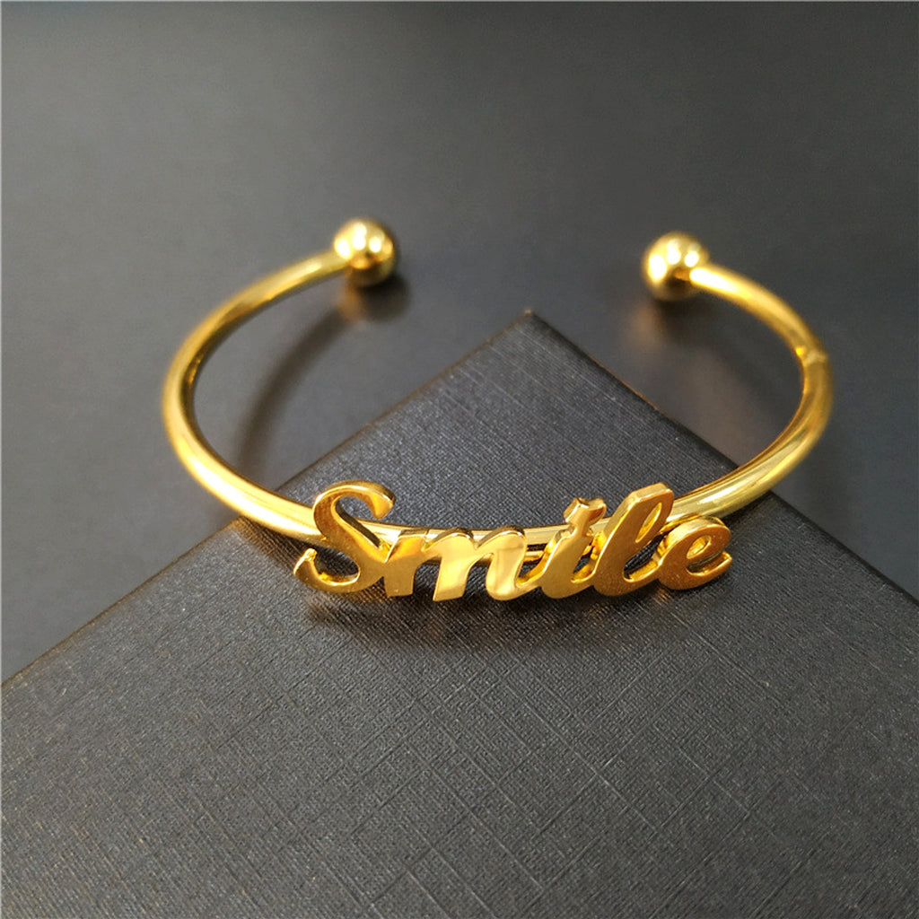 Personalized Stainless Steel Name Bracelet – Custom Letter Jewelry - enhanced image 6