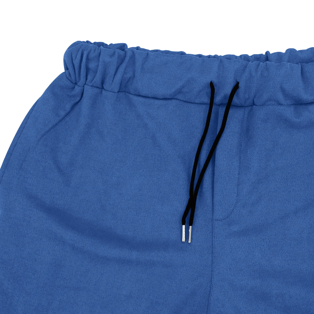 A Suede Single-breasted Solid Color Slim Fit Two-piece Suit Men (Tracksuit) - enhanced image 6