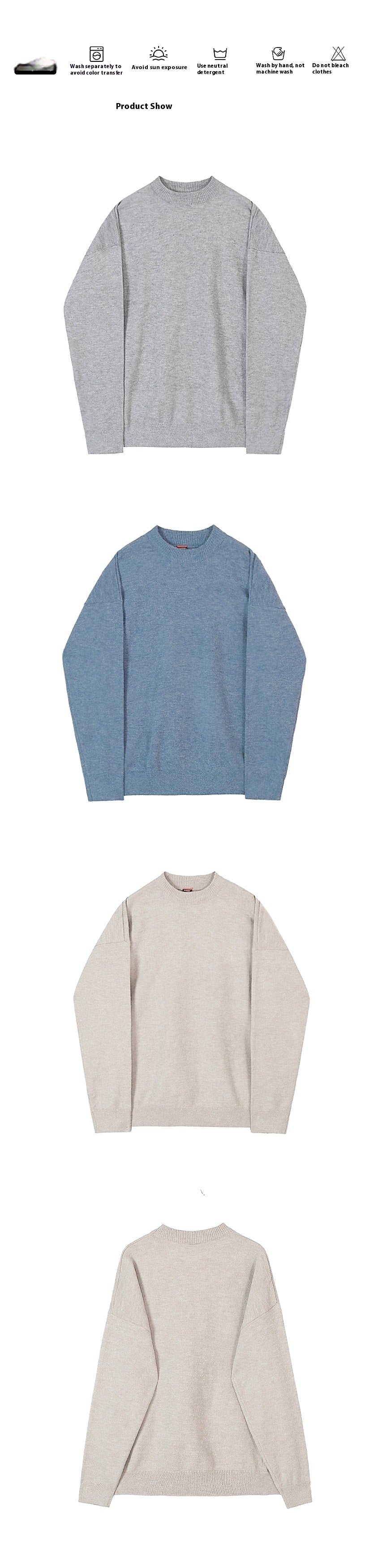 Sweater All-matching Knitwear Korean Style Trendy - enhanced image 6