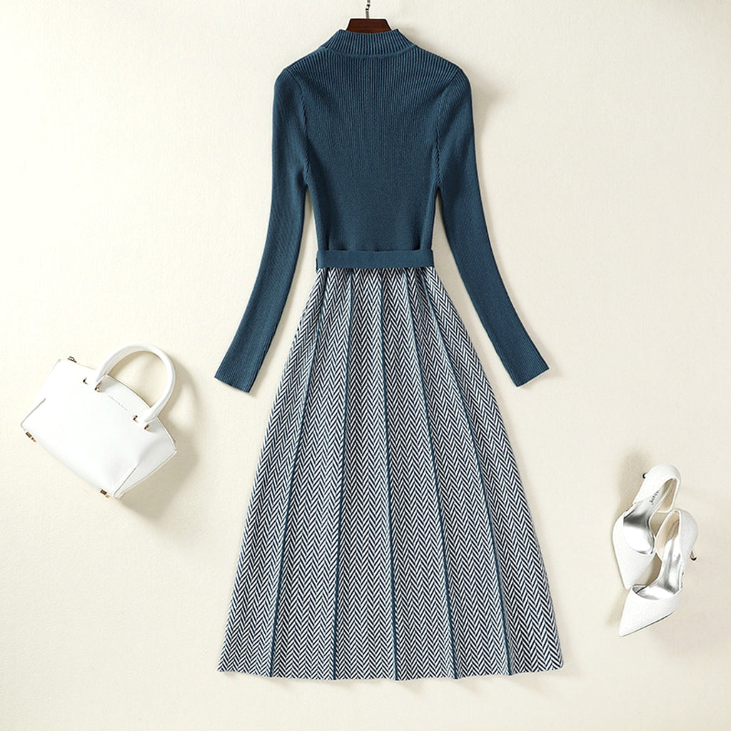 Sweater Skirt Inner Wear Base Temperament Long Women's Clothing Dress - enhanced image 6