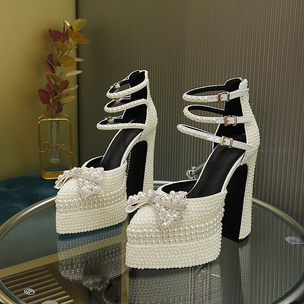 Women´s High Heels Pearl Shoe - enhanced image 6