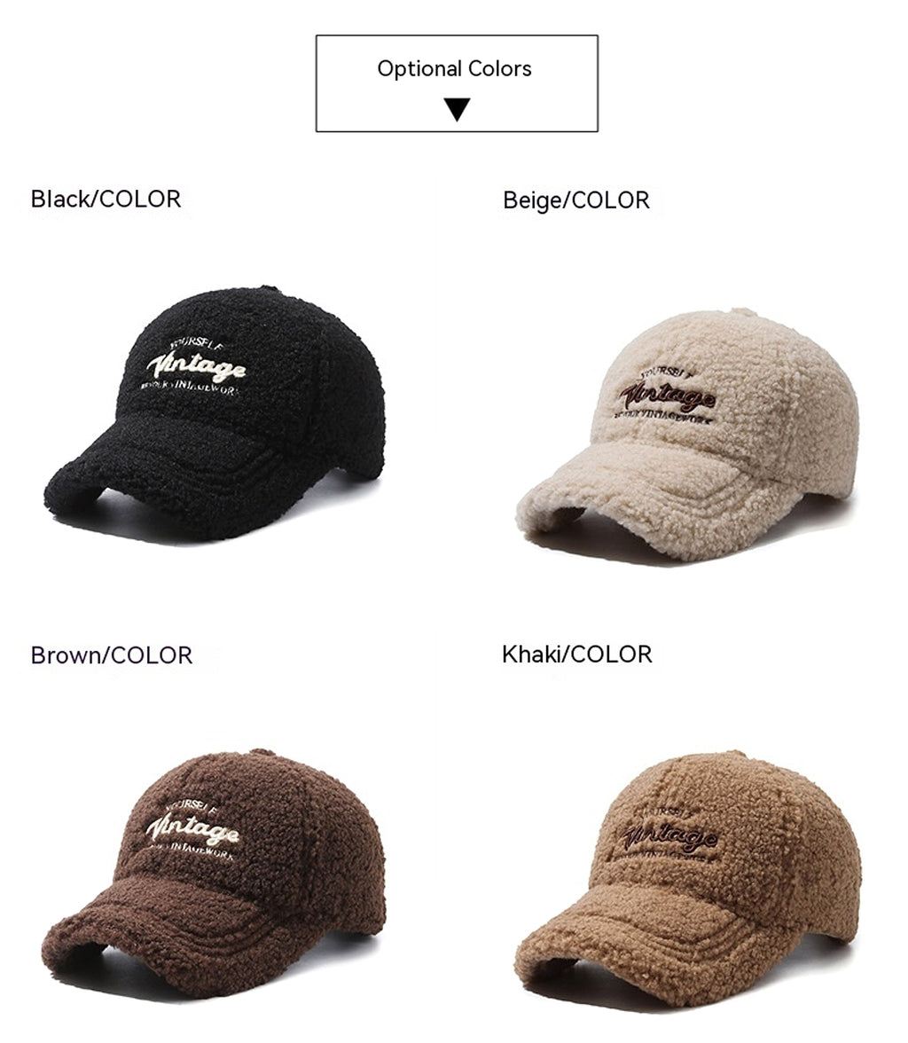 Thickened Warm Peaked Street Versatile Winter Baseball Cap - enhanced image 6