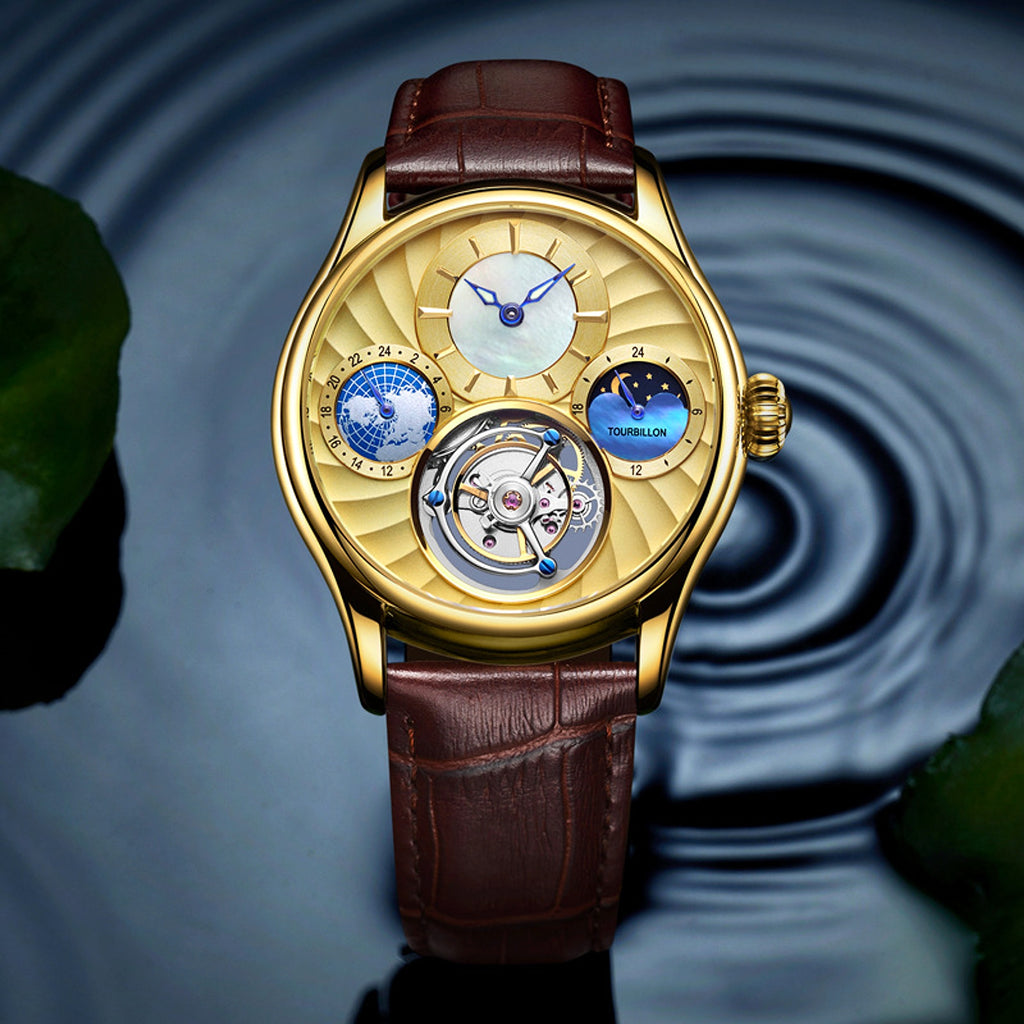 Tourbillon Hollow automatic men's business mechanical watch - enhanced image 6