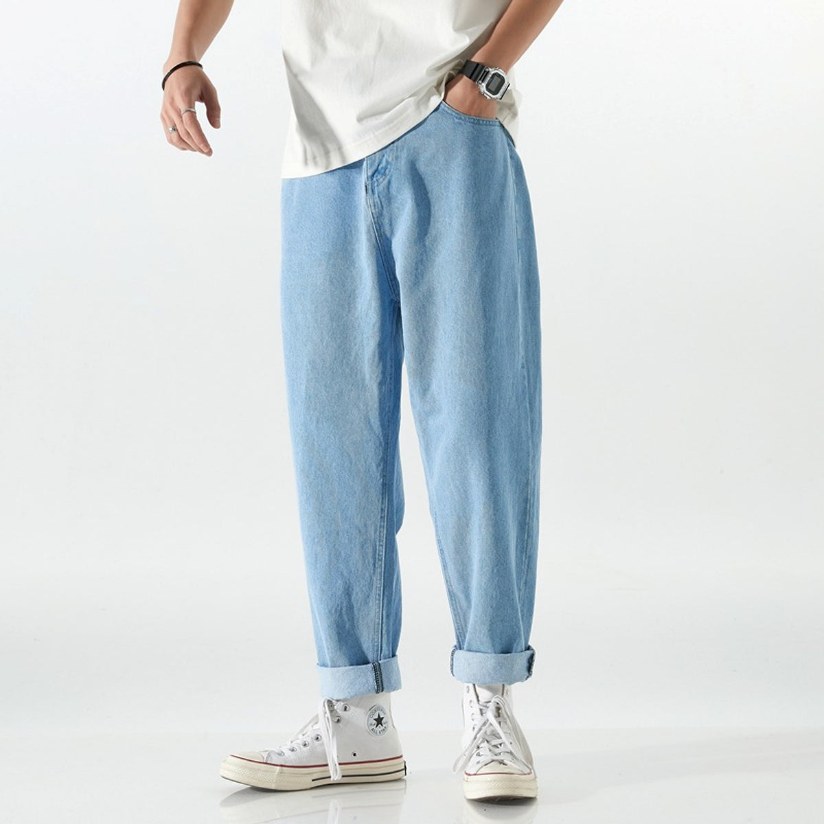 Trendy Brand Drape Jeans Men - enhanced image 6