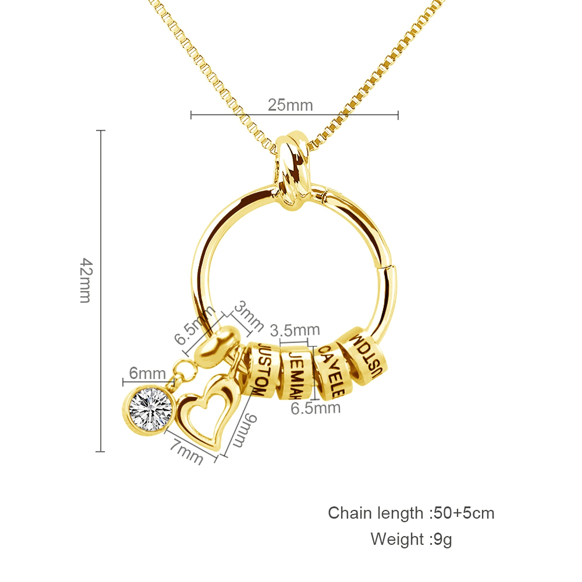 Trendy Love Pendant Exclusive Lettering Necklace With Diamonds - enhanced image 6