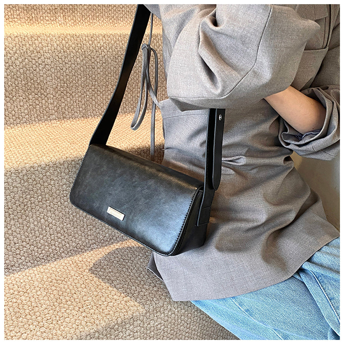 UrbanEase™ – Nylon Baguette Bag - enhanced image 6