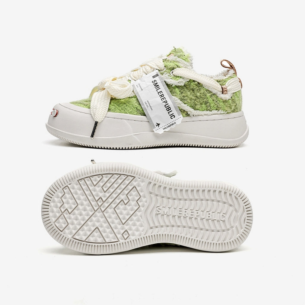 UrbanEdge™ – Green Canvas Platform Sneakers (K-Edition) - enhanced image 6