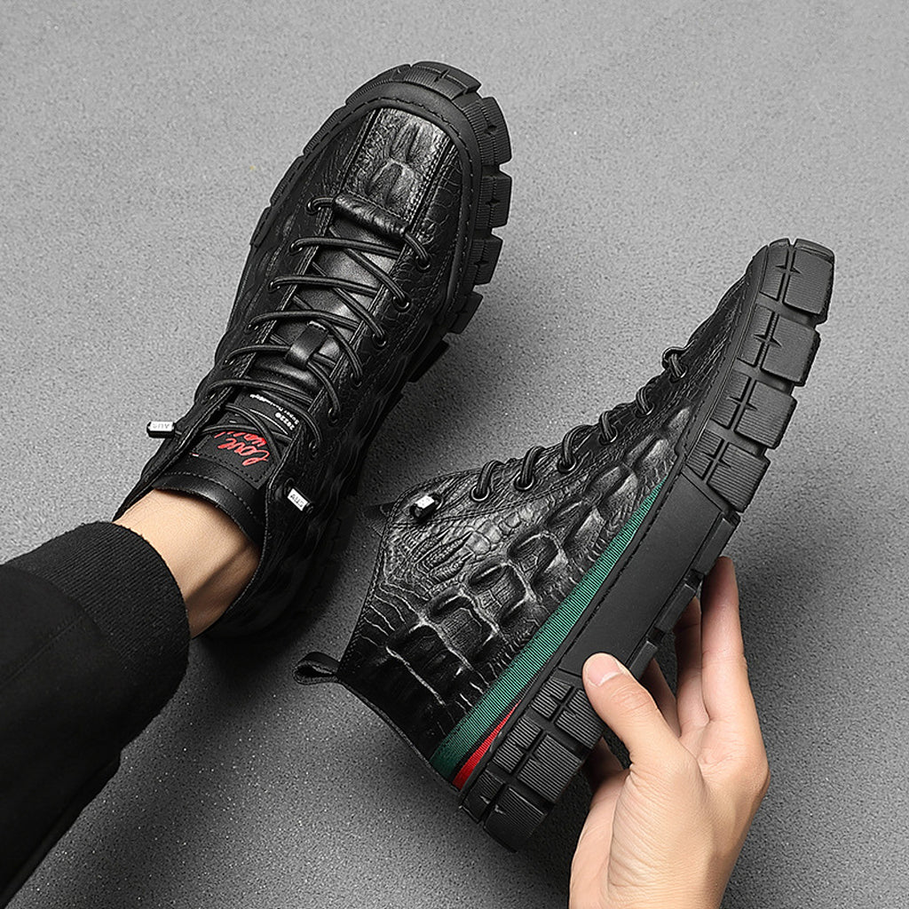 UrbanEdge™ – Men’s High-Top Leather Boots with Warm Lining - enhanced image 6