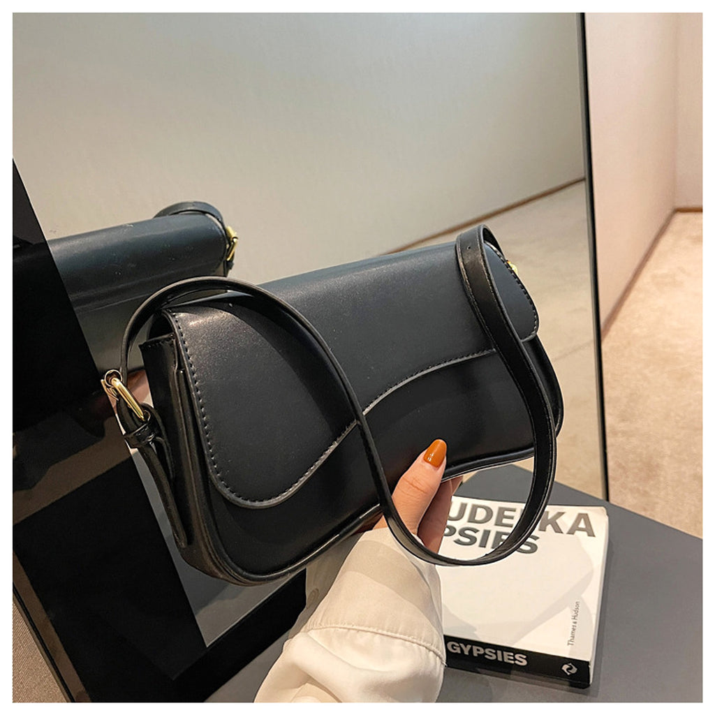 VelouraCraft™ – Magnetic Buckle Shoulder Bag - enhanced image 6