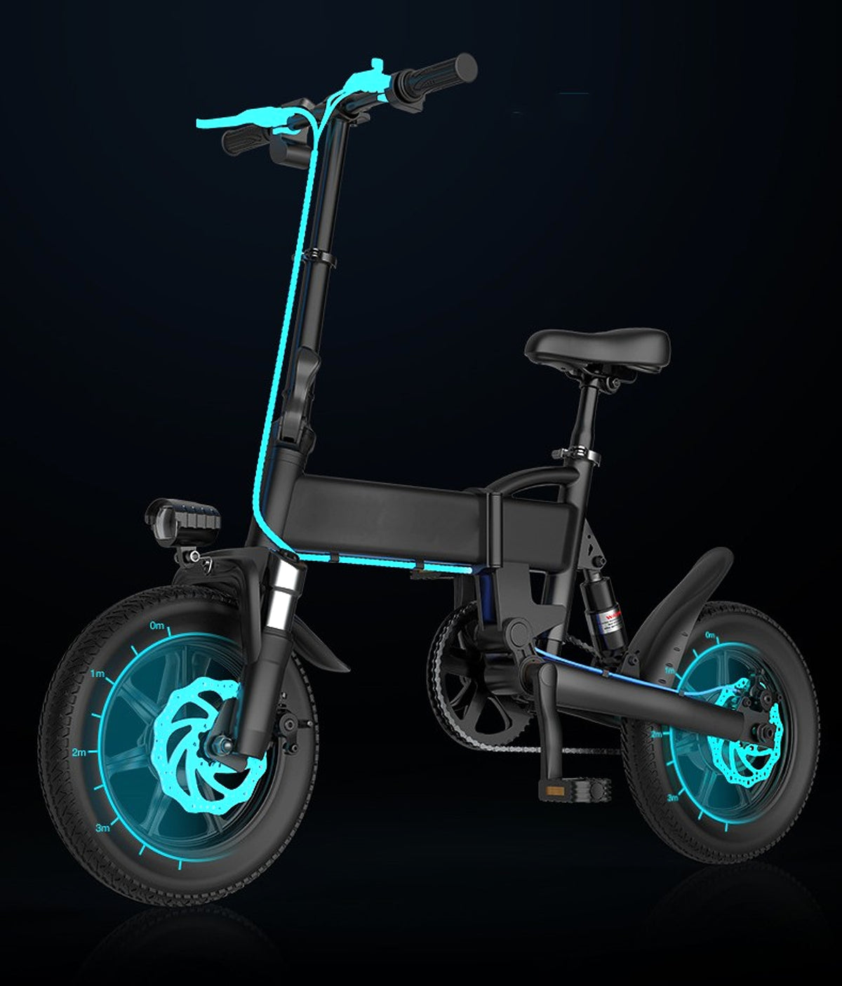 VoltStrider™ Compact 14 – Folding Urban E-Bike (36V, 250W, 20–30km Range) - enhanced image 6