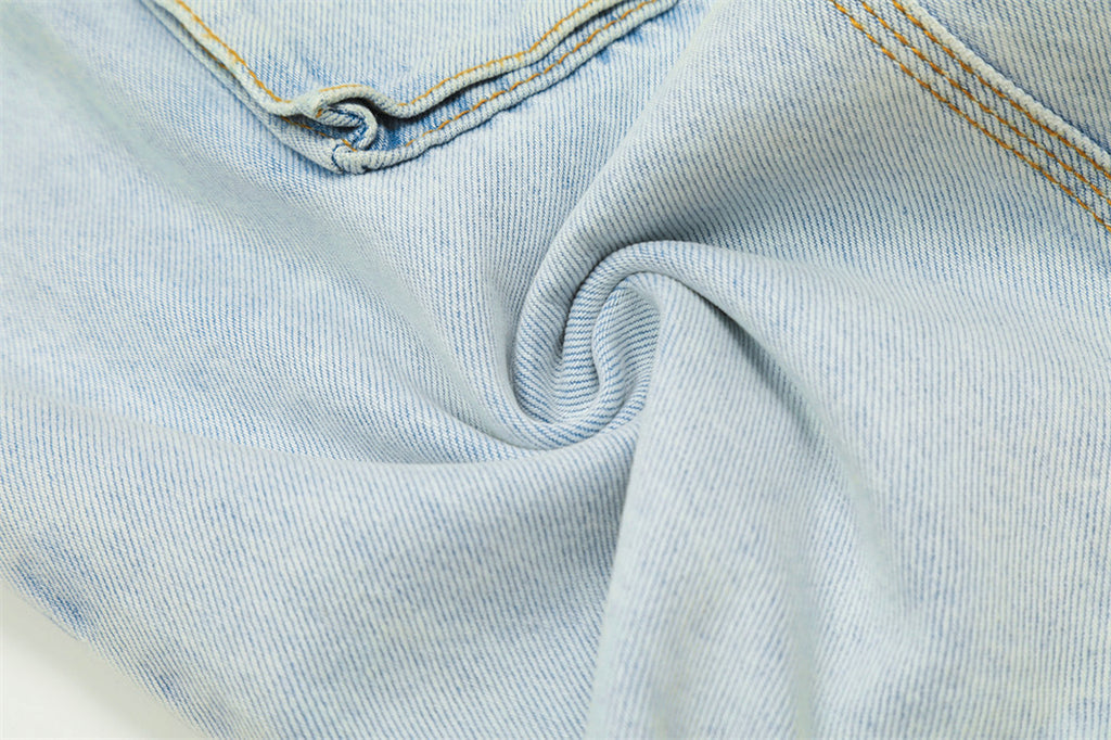 Wash Light Color Cargo Jeans Men - enhanced image 6