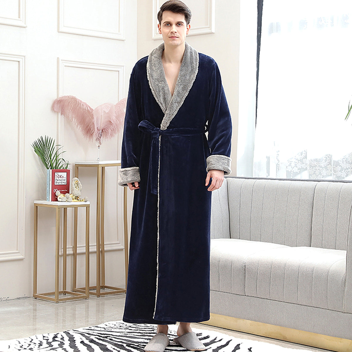 Winter Flannel Nightgown Pajamas Thickened - enhanced image 6