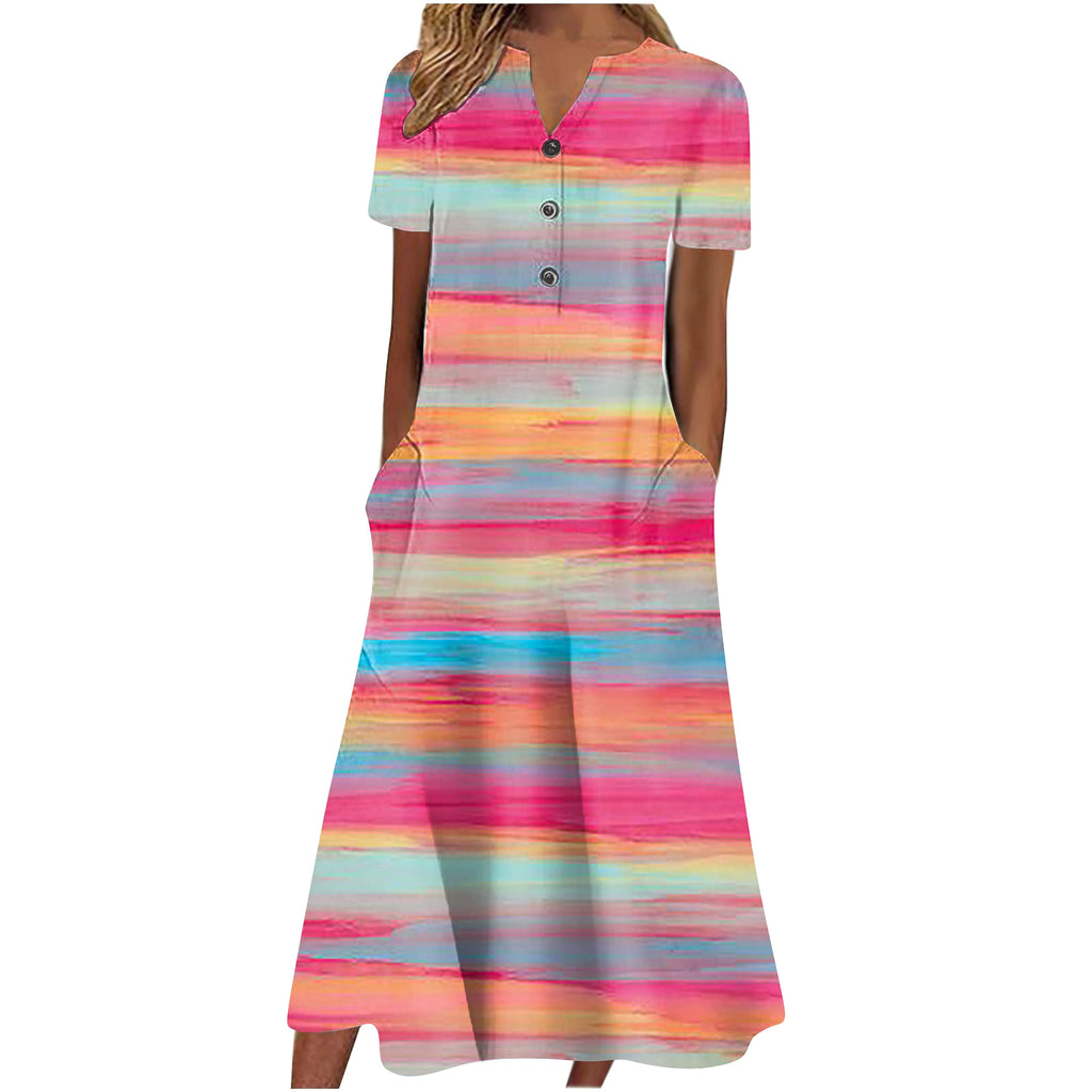 Women’s Summer Midi Dress – Casual, Light & Pocket-Ready - enhanced image 6