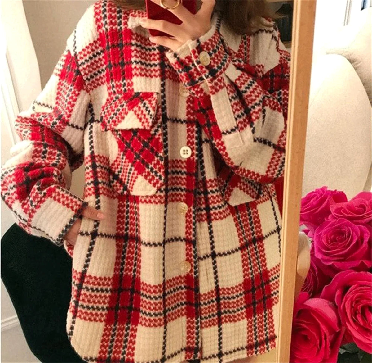 A1. Women's Autumn And Winter Woolen Coat - enhanced image 6