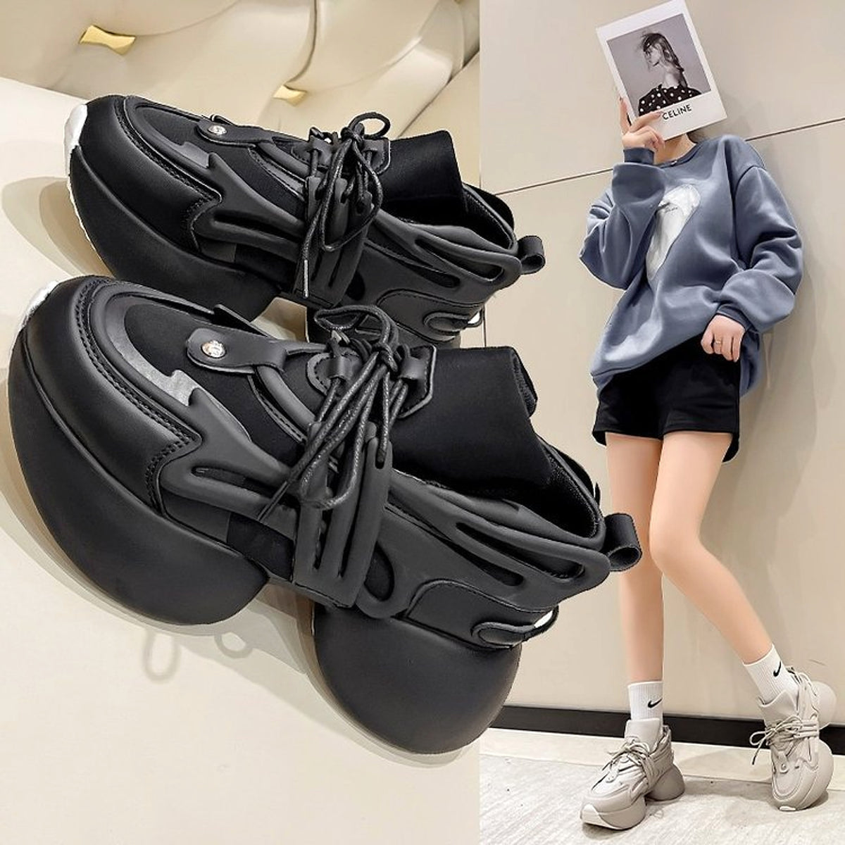 Women's Casual Single Shoe Cross Strap - enhanced image 6