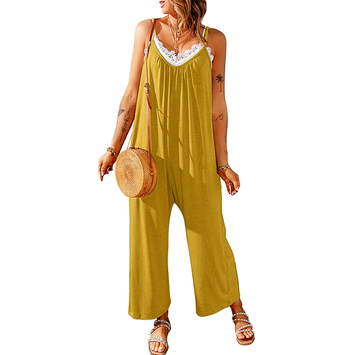 Women's Casual Suspender Jumpsuit Loose - enhanced image 6