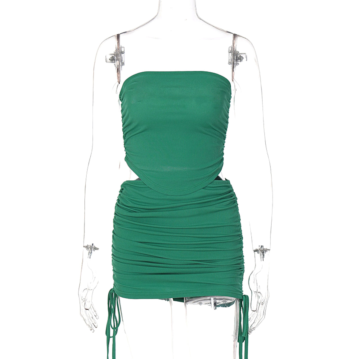 Women's Fashion Bandeau Slim-fit Drawstring Suit - enhanced image 6