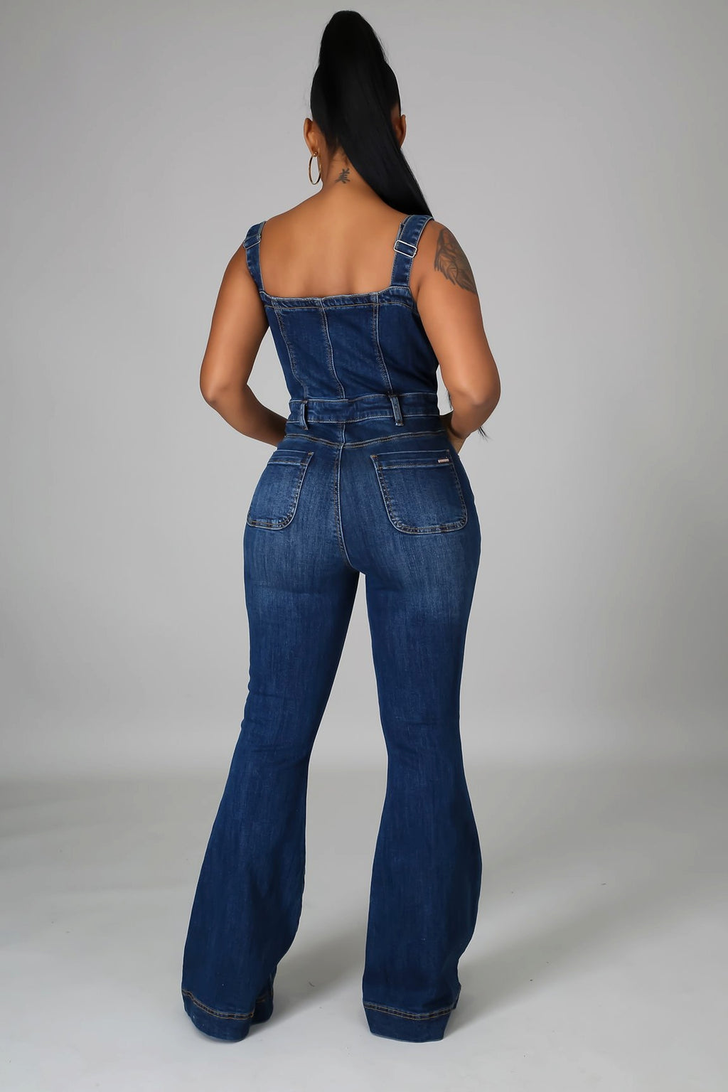 Women's Fashion Casual Denim Jumpsuit - enhanced image 6