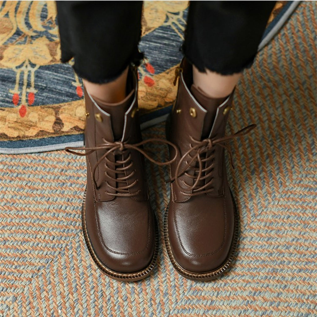 Women's Fashion Side Zip Casual Rider Boots - enhanced image 6