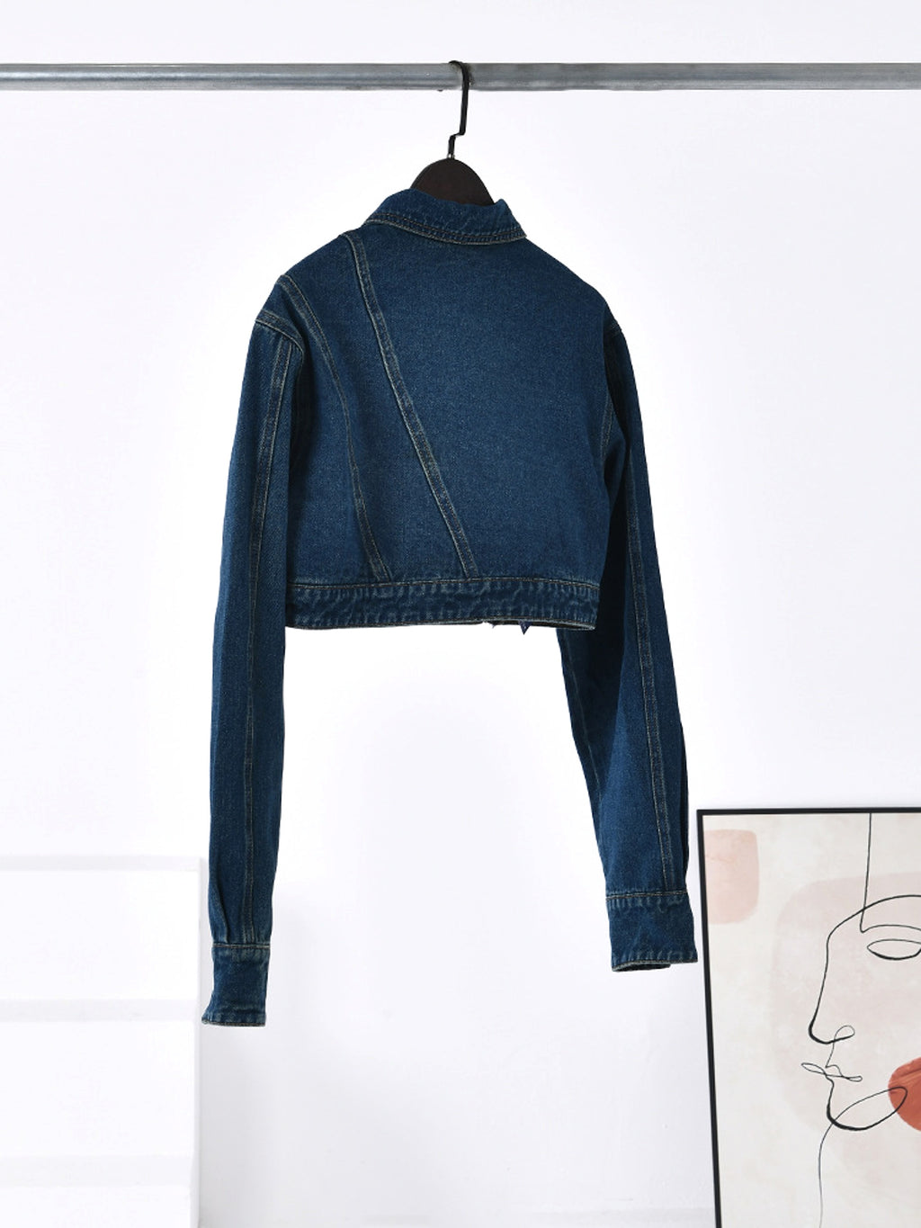 Women's Fashionable Loose Ultra-short Top Jacket - enhanced image 6