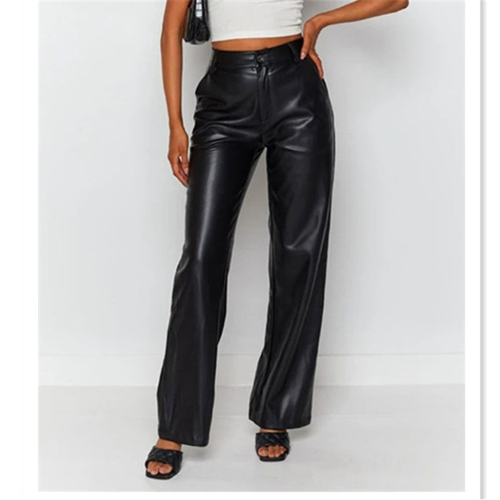 Women's High Elastic PU Leather Pants (Jeans) - enhanced image 6