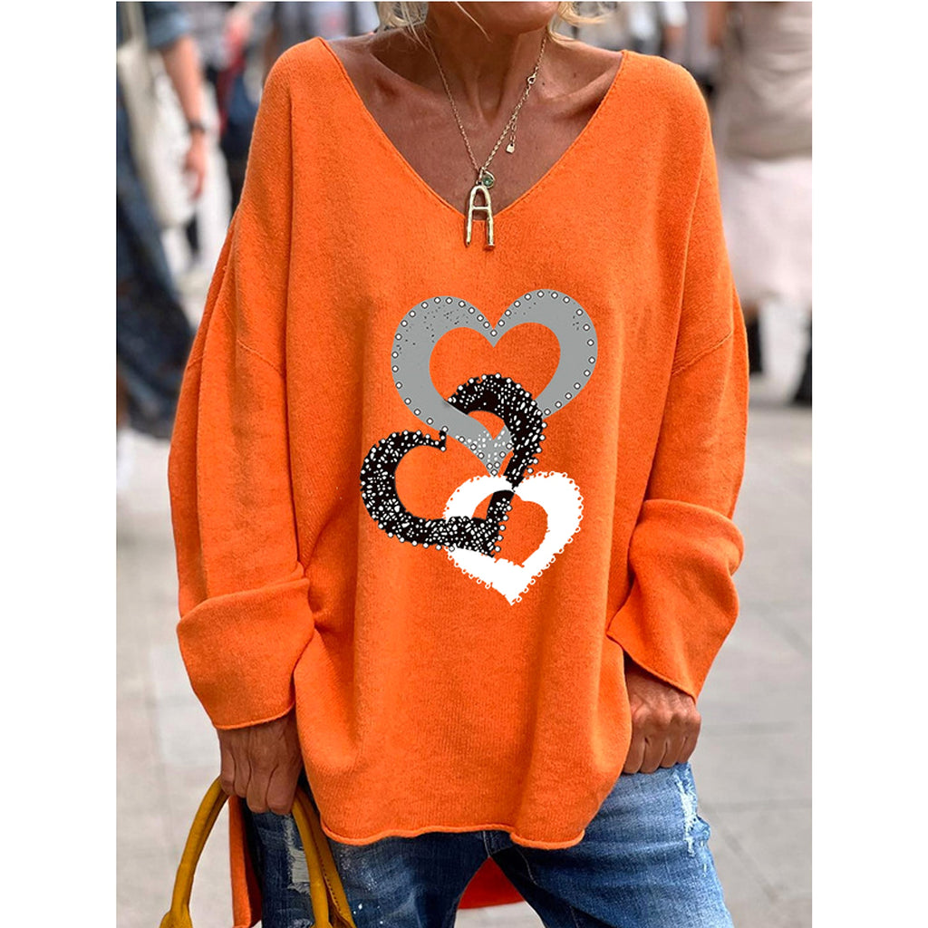 Women's Long Sleeve Loose Casual And Comfortable T-shirt Top - enhanced image 6