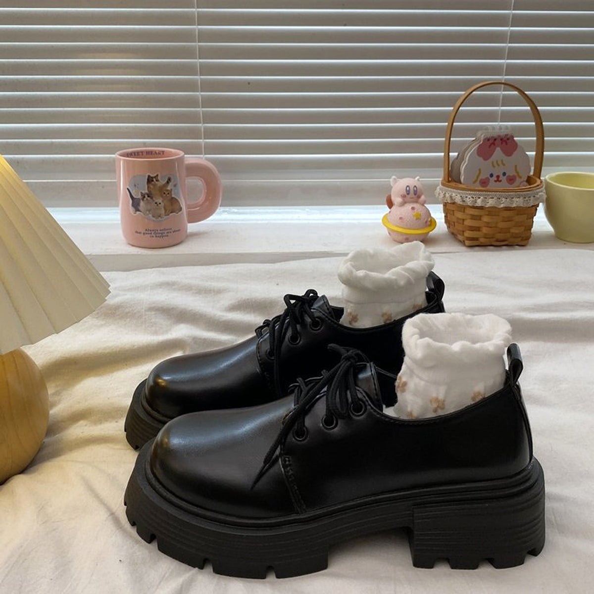 MonoBold™ – Thick Sole Vintage Leather Oxfords - enhanced image 6