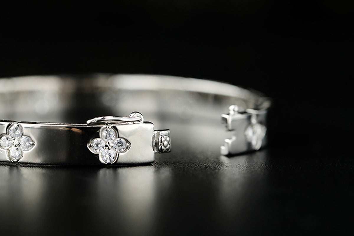 LuxeJewels™ – Vintage Clover 925 Silver Bracelet - enhanced image 6